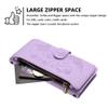 SEHEYA Case for Sony Xperia 5 IV, Embossed PU Leather Wallet Case with Shoulder Strap, Light Purple view 4