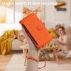 SEHEYA Crossbody Wallet Case for Xiaomi 11T / 11T Pro, Embossed PU Leather, Orange view 2