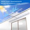 Invisible Awning for Entrances, Transparent Polycarbonate Canopy with UV, Rain and Snow Protection, Brown, 50 × 320 cm view 3