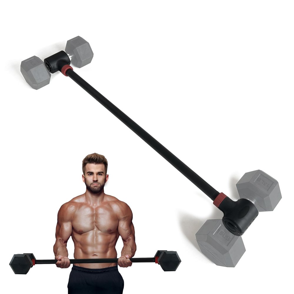 KORIKAHM Adjustable Dumbbell/Barbell Converter Bar for Home Gym Strength Training
