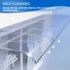 Transparent Polycarbonate Door Canopy, Brown, 40 x 160 cm view 2