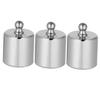 3-Piece Steel Calibration Weight Set for Electronic Scales, Silver view 1