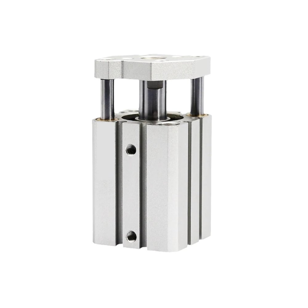 MOOEDJKL Magnetless Thin Air Cylinder, Double-Acting Guide-Rod Compact Pneumatic Cylinder CQMB12-5 CQMB16 CQMB20-20 25-40 32 (45 mm Stroke)