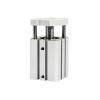 MOOEDJKL Magnetless Thin Air Cylinder, Double-Acting Guide-Rod Compact Pneumatic Cylinder CQMB12-5 CQMB16 CQMB20-20 25-40 32 (45 mm Stroke) view 1