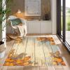 AUWUUA Autumn Maple Leaf Wood-Plank Rug, 170 x 210 cm view 3