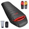 QEZER Down Sleeping Bag (Black, -8°C) view 1