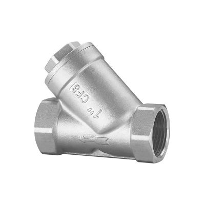 1/2, 3/4, 1, 2 in. Female-Threaded Y-Strainer Brass Filter Valve with Stainless Steel Mesh, 1 pc. (1 in.)