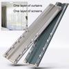 Double-Track Ceiling-Mount Curtain Track, Room Divider, Gold, 5.9 m view 4