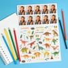 Striefchen Sticker Sheet for Kids with Approx. 80 Stickers, Including 10 Personalized Photo Stickers, Dinosaur Motifs for Boys & Girls view 2