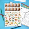 Striefchen Sticker Sheet for Kids with Approx. 80 Stickers, Including 10 Personalized Photo Stickers, Dinosaur Motifs for Boys & Girls view 4