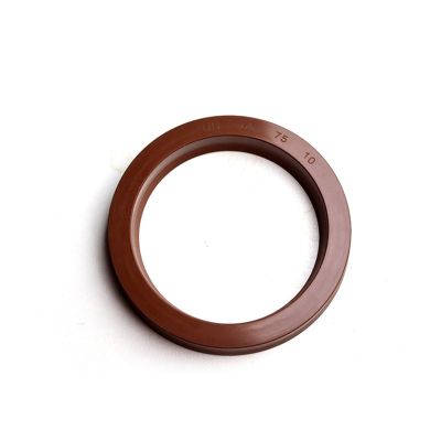 Hydraulic Cylinder Seal Kit Type UN/Y, Fluorocarbon Rubber Shaft Seal for Piston Rod Repair (ID 4565 mm, 63x75x6, 1 pc)