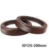 1 Fluorocarbon Rubber Oil Seal, 125200 mm Inner Diameter, 150240 mm Outer Diameter, 1020 mm Thickness, High-Temperature Double-Lip Seal with Spring (190 x 220 x 15) view 2