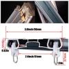Ceiling-Mount Curtain Track, 60–680 cm, Quiet 2-Track Aluminum Panel Curtain Track, Gray, 3.6 m view 4