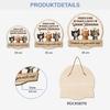 Geschenke Mall Personalized Wooden Sign - Our House - Customize Your Sign, Cat Sign with Name (1 Cat) view 3