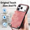 GoodcAcy iPhone 17 Pro Crossbody Phone Case with Detachable Strap, Pink view 3