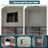ZIMGOD Ceiling or Wall Access Panel, Magnetic Attic Hatch with Push-Release, White, 17 x 18 in (43 x 45 cm) view 4
