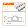 1PC 1030 Aluminum Profile Linear Rail Metal Frame Extrusion CNC 3D Printer Parts DIY Metal Machine T-Slot (HD-1030-b, 850mm) view 2