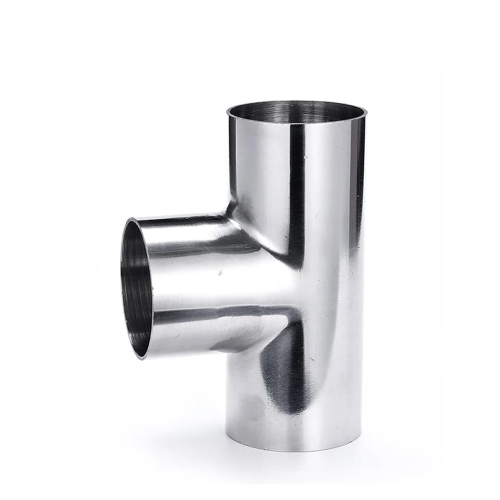GUYTRM 304 Stainless Steel Sanitary Weld Tee, 16/19/22/25/32/34/38/42/45/51/57/63/76/89/102 mm OD, lingli (12.7 x 1.5 mm)