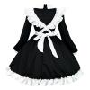 Dirndl Cosplay Costume, 2025 Style, Elegant Gothic Outfit, Dark Dress, Cute Long-Sleeve Costume for Performances (Black, M) view 2