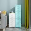 Green Side Filing Cabinet, Steel Drawers, 41 x 28 x 69 cm, for Home and Office view 2