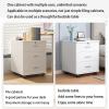 Gray Mobile Storage Cabinet with Lock and Drawer view 4