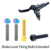 2-Piece/Pack M5x25 Bicycle Brake Lever Mounting Screws, Extended Hydraulic Disc Brake Screws (M5x25 Gold) view 2