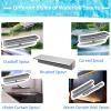 Extra-Large 304 Stainless Steel Waterfall Spillway for Koi Ponds and Pools, Adjustable 243.8 cm Waterfall Fountain with Pipe Connection view 2
