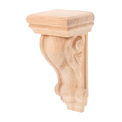 Decorative Wood Shelf Bracket in Roman Column Style, 1 Piece
