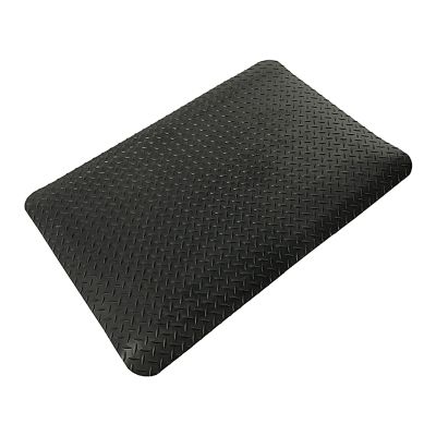 SRNSAEB Anti-Fatigue Standing Desk Mat, Ergonomic Comfort Floor Mat, Black, 18 x 39 x 1 1/5 in / 45 x 100 x 3 cm