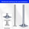 Heavy-Duty Traffic Sign Post, Galvanized Steel, Round/Square Base, 76 mm, 100 cm view 3
