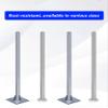 Heavy-Duty Traffic Sign Post, Galvanized Steel, Round/Square Base, 76 mm, 100 cm view 4