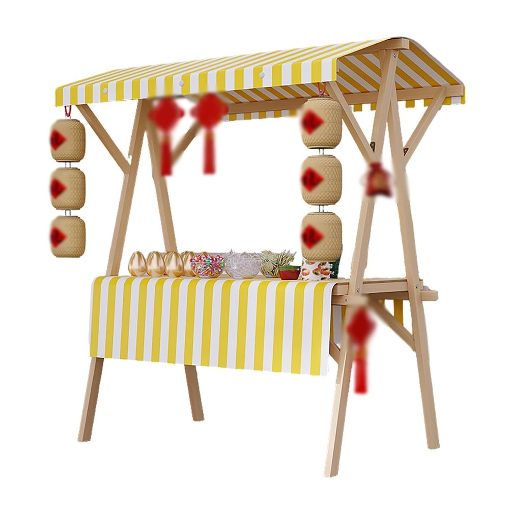 IYUESQ Lightweight Folding Food Cart for Outdoor Night Markets