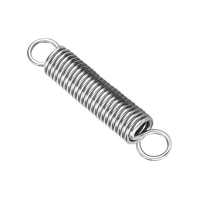 ApuaVireo&Co Stainless Steel Double-Hook Tension Spring for Sports Equipment, 8 mm OD, 30 cm Long (Wire: 1 mm)