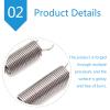 ApuaVireo&Co Stainless Steel Double-Hook Tension Spring for Sports Equipment, 8 mm OD, 30 cm Long (Wire: 1 mm) view 3