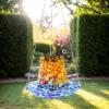 Solar Hummingbird Feeder with Stained Glass view 3