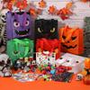 SYJYM Halloween Nonwoven Treat Bags, Pumpkin, Ghost, Bat, Mummy, and Monster view 3