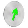 ARTSEWPLY 180 mm Stainless Steel Photoluminescent Emergency Exit Sign with Downward Arrow view 1