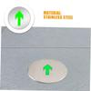 ARTSEWPLY 180 mm Stainless Steel Photoluminescent Emergency Exit Sign with Downward Arrow view 3