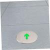 ARTSEWPLY 180 mm Stainless Steel Photoluminescent Emergency Exit Sign with Downward Arrow view 4
