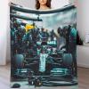 Perform A Pit Stop 3D Fleece Throw Blanket, 80 x 90 in (200 x 230 cm) view 2