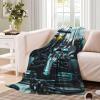 Perform A Pit Stop 3D Fleece Throw Blanket, 80 x 90 in (200 x 230 cm) view 4