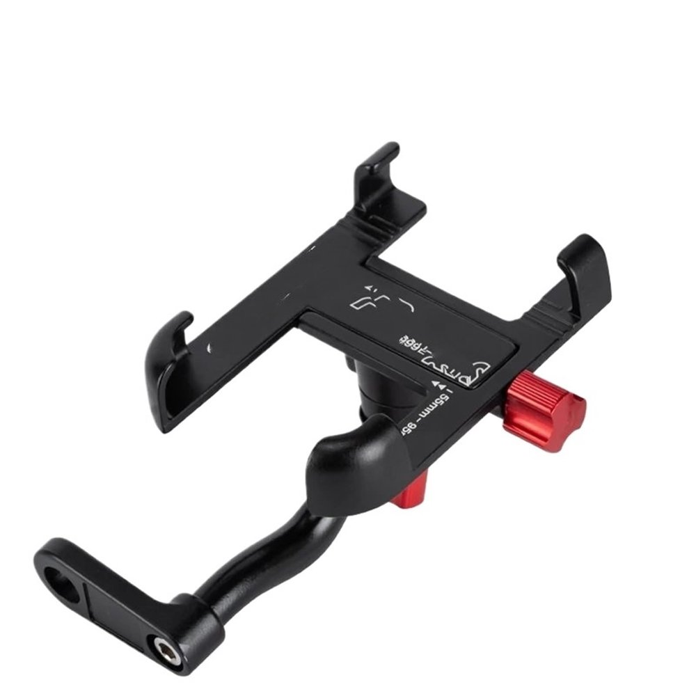 EJUOYO Aluminum Bicycle Phone Holder for Handlebars and Rearview Mirrors, 360° Rotatable, Black