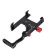 EJUOYO Aluminum Bicycle Phone Holder for Handlebars and Rearview Mirrors, 360° Rotatable, Black view 1