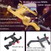 EJUOYO Aluminum Bicycle Phone Holder for Handlebars and Rearview Mirrors, 360° Rotatable, Black view 4