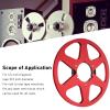 Diyeeni Audio Tape Reel, Empty Aluminum 10.5-Inch Take-Up Reel for 1/4-Inch Tape, 6-Hole, Red view 4
