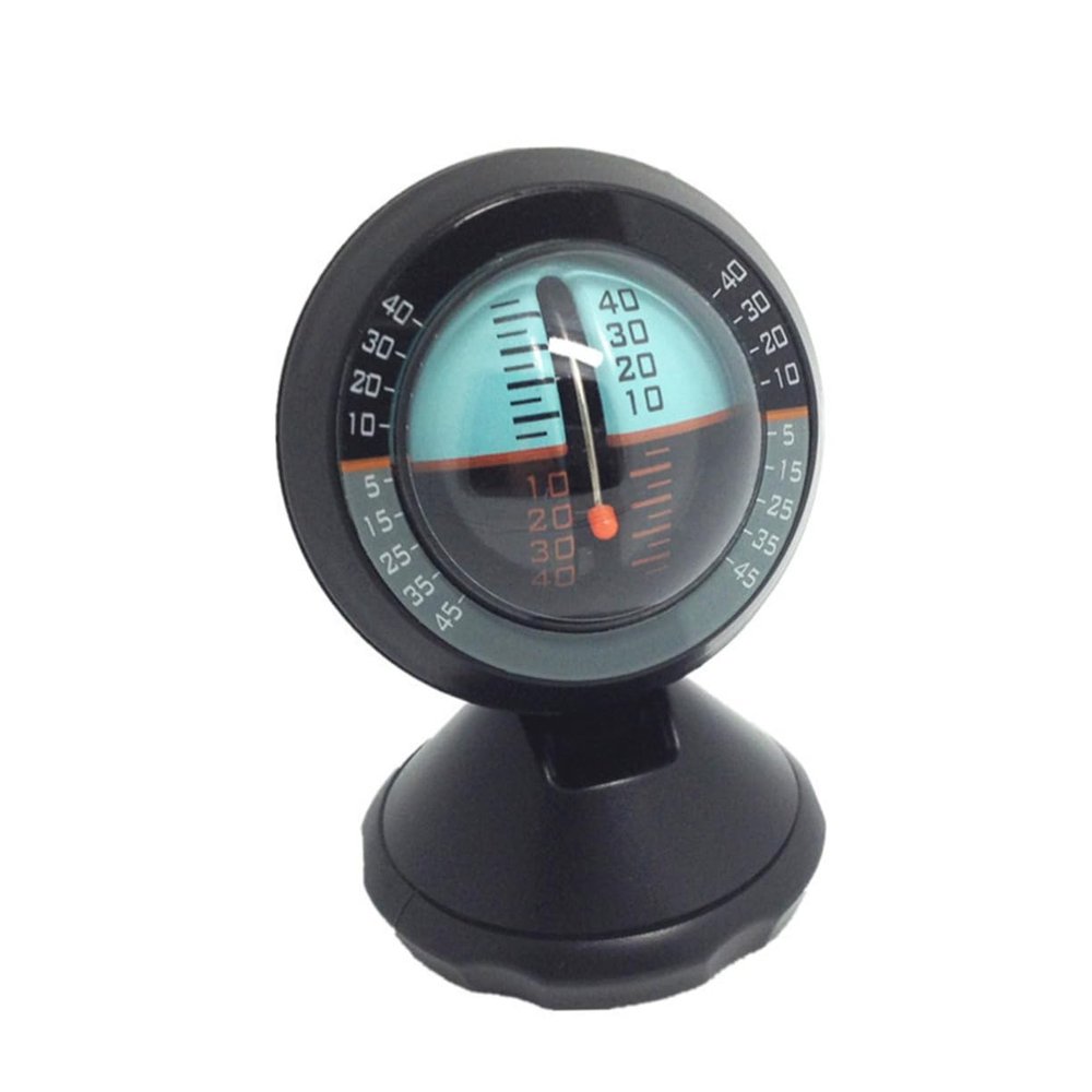 Vehicle Inclinometer for Cars with Adjustable Display, Black