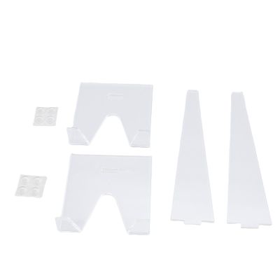 SIXRUN Plate Display Stands, 2-Pack, Clear Acrylic