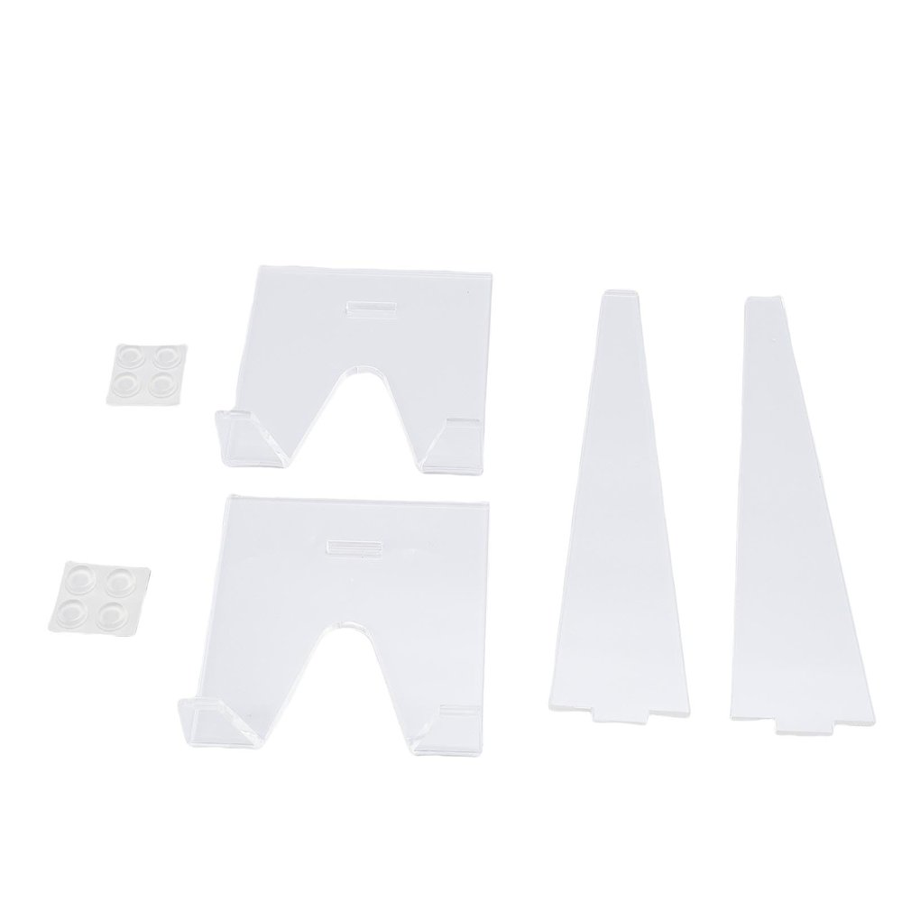 SIXRUN Plate Display Stands, 2-Pack, Clear Acrylic