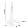 SIXRUN Plate Display Stands, 2-Pack, Clear Acrylic view 2