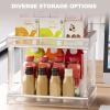 TOPINCN Coffee and Tea Organizer, Clear Stackable Desk Storage Rack view 2